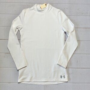 Under Armour - Men’s White Fitted Thermal Top - Size Small